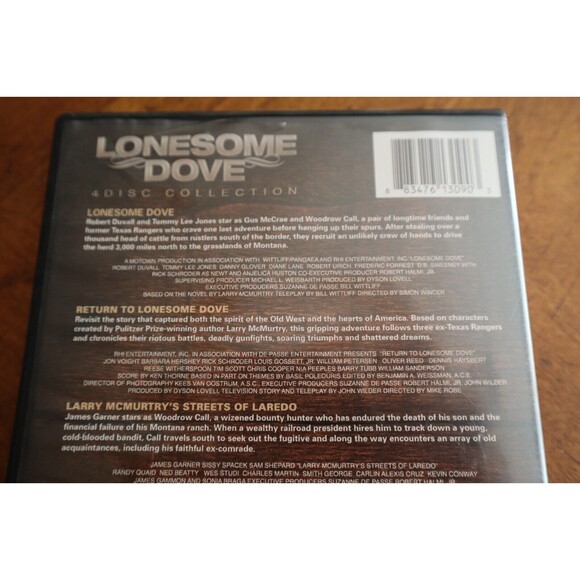 Lonesome Dove 4 Disc Collection DVD Return To, Streets Of Laredo Dead Man's Walk - Picture 8 of 10
